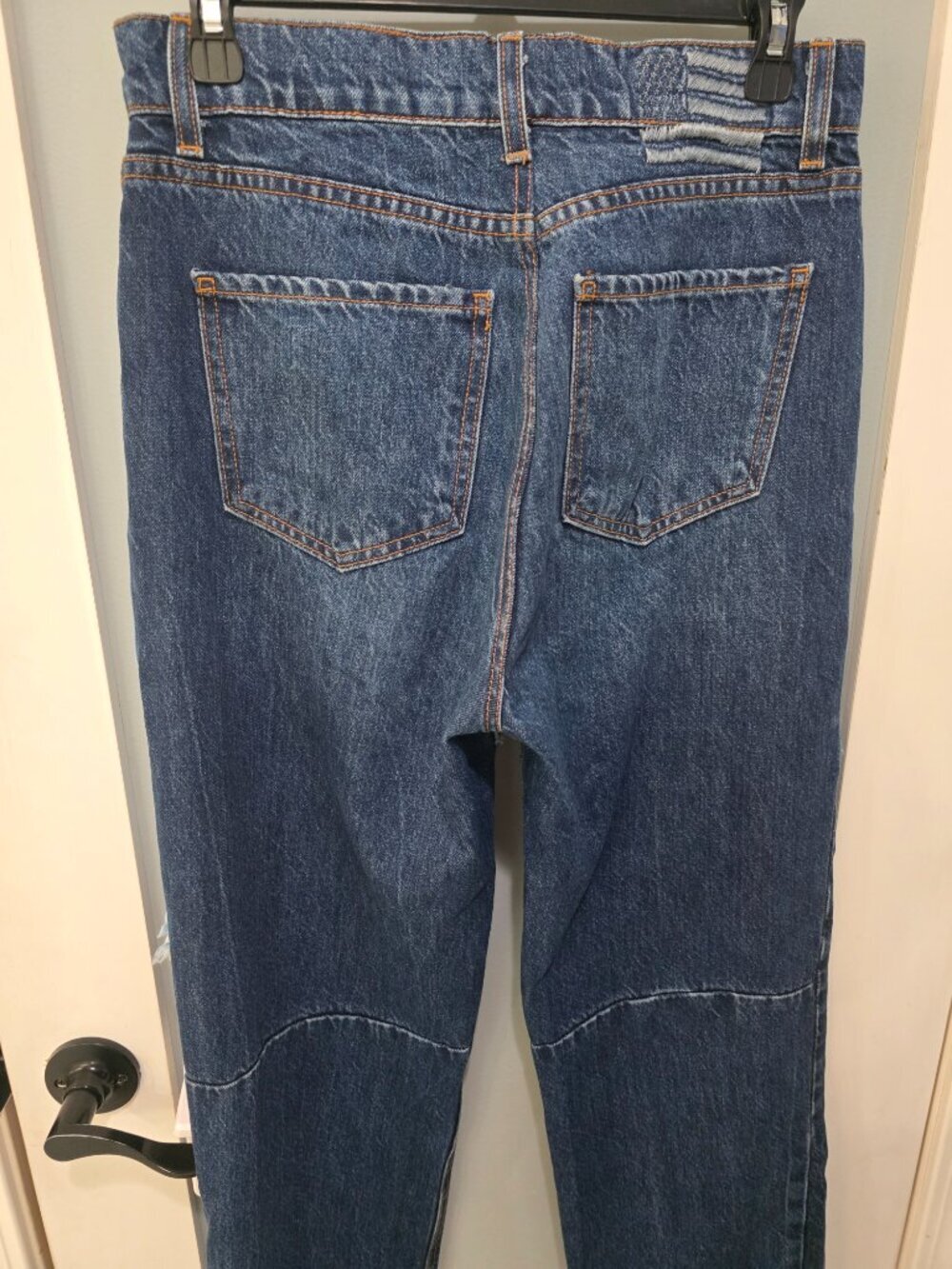 Revice Patchwork Jeans Women’s Size 28 Made in USA Straight Leg High Rise - Picture 13 of 14